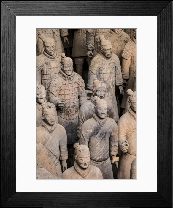 Framed Print : Asia, China, Shaanxi Province, Xian, terracotta warriors from the funerary army of Qin Framed Print : Asia, China, Shaanxi Province, Xian, terracotta warriors from the funerary army of Qin