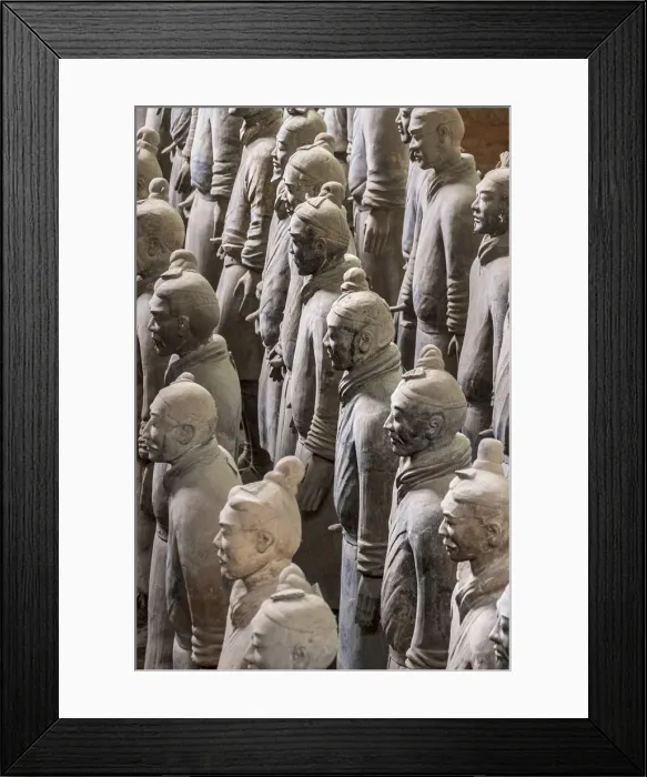 Framed Print : Asia, China, Shaanxi Province, Xian, terracotta warriors from the funerary army of Qin Framed Print : Asia, China, Shaanxi Province, Xian, terracotta warriors from the funerary army of Qin