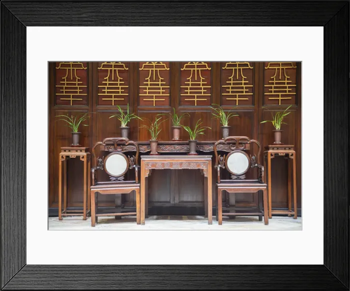 Framed Print : Interior of Lou Kau Mansion, Macau, China