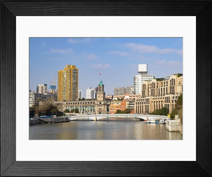 Framed Print : General Post Office Building on Wusong River, Shanghai, China Framed Print : General Post Office Building on Wusong River, Shanghai, China