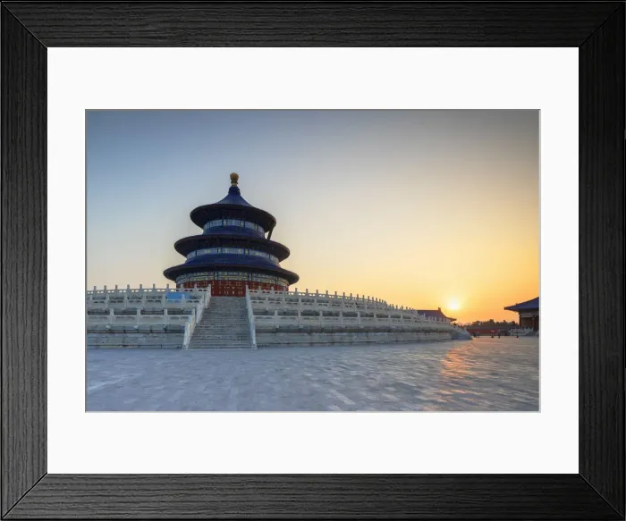 Framed Print : Temple of Heaven at sunrise, Beijing, China Framed Print : Temple of Heaven at sunrise, Beijing, China