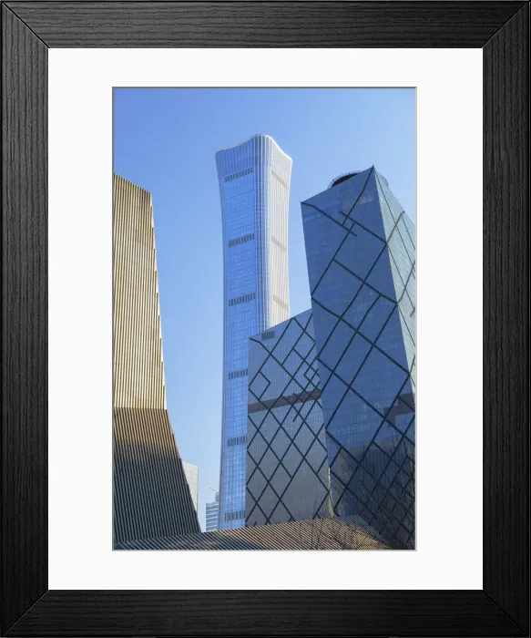 Framed Print : CITIC Tower (tallest skyscraper in Beijing in 2020) and CCTV Headquarters, Beijing, China Framed Print : CITIC Tower (tallest skyscraper in Beijing in 2020) and CCTV Headquarters, Beijing, China