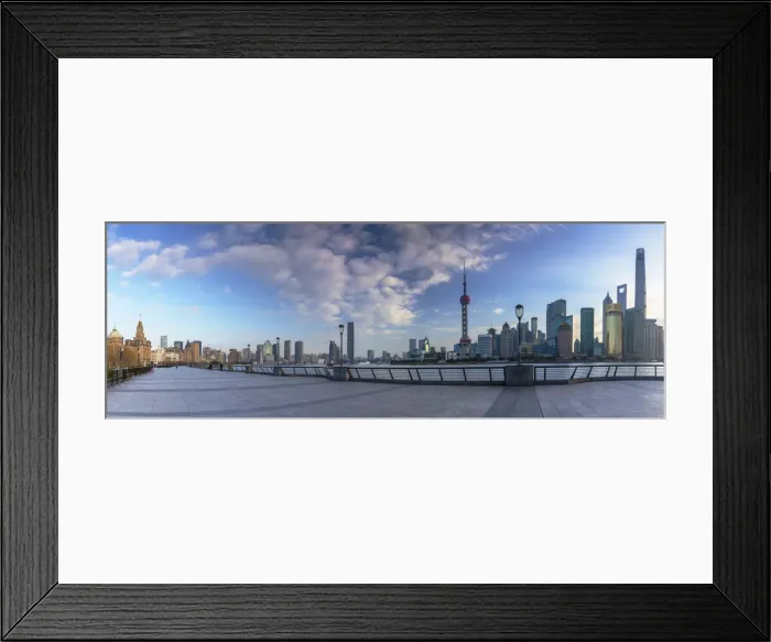 Framed Print : Skyline of Pudong, Shanghai, China Framed Print : Skyline of Pudong, Shanghai, China