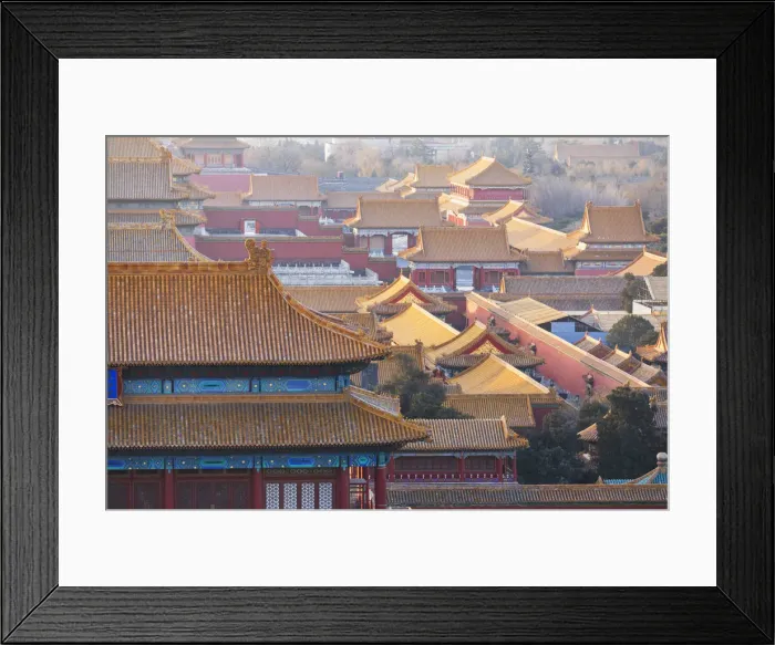 Framed Print : Forbidden City at sunrise, Beijing, China Framed Print : Forbidden City at sunrise, Beijing, China