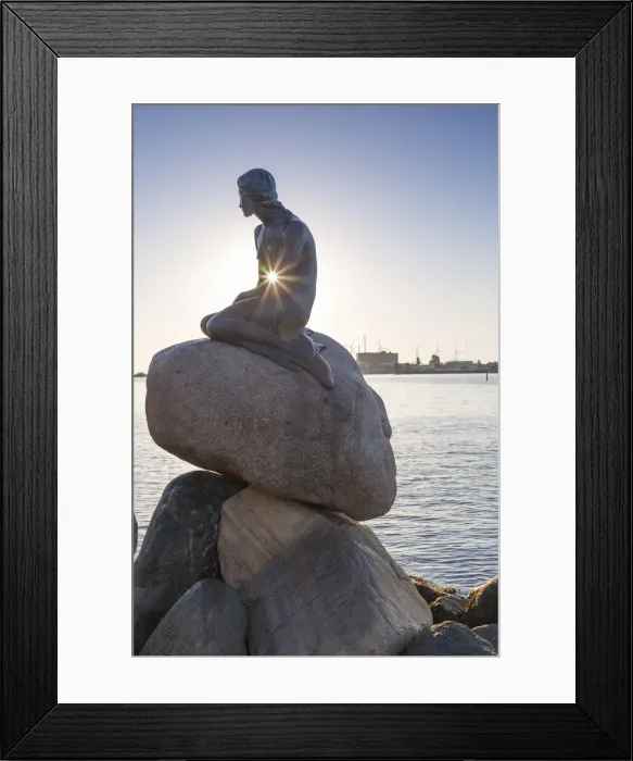 Framed Print : The Little Mermaid, Copenhagen, Hovedstaden, Denmark, Northern Europe