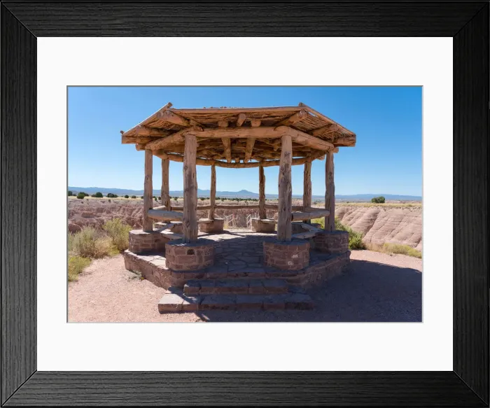 Framed Print : Gazebo at Miller Point Lookout, Cathedral Gorge State Park, Panaca, Lincoln County