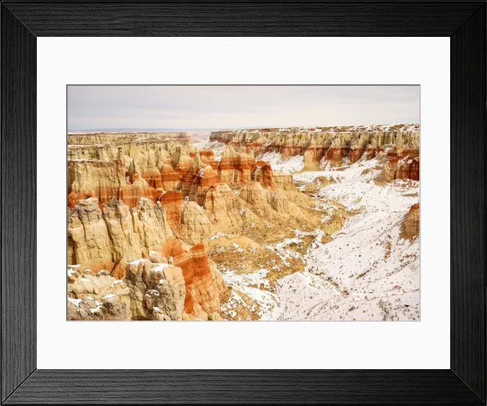 Framed Print : Coal Mine Canyon in Winter season, Tuba city, Arizona, Usa