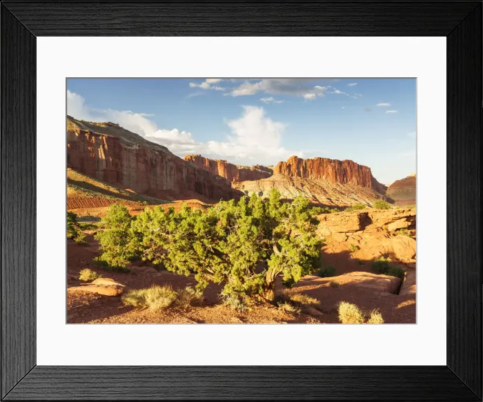 Framed Print : Sunset at Capitol Reef National Park, Torrey, Utah, Usa