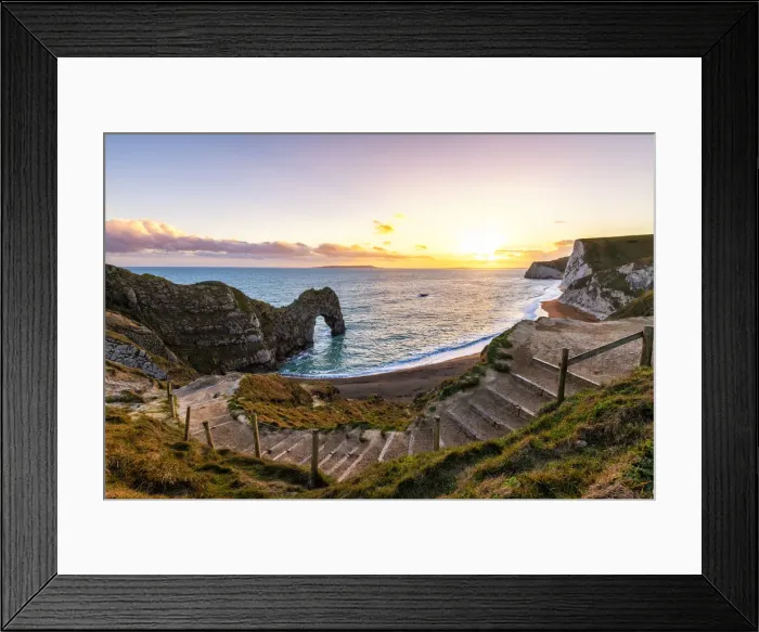 Framed Print : Durdle Door, Jurassic coast, Dorset, England, UK