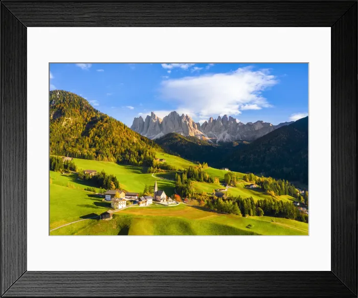 Framed Print : St. Magdalena, Funes Valley, Bolzano, South Tyrol, Trentino Alto Adige, Italy. St Framed Print : St. Magdalena, Funes Valley, Bolzano, South Tyrol, Trentino Alto Adige, Italy. St