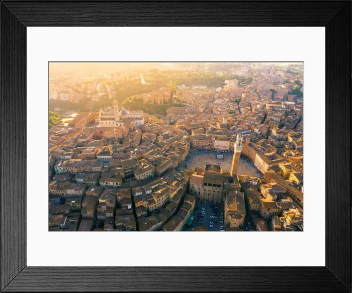 Framed Print : Aerial view of Siena old Town. Siena, Tuscany, Italy, Europe Framed Print : Aerial view of Siena old Town. Siena, Tuscany, Italy, Europe