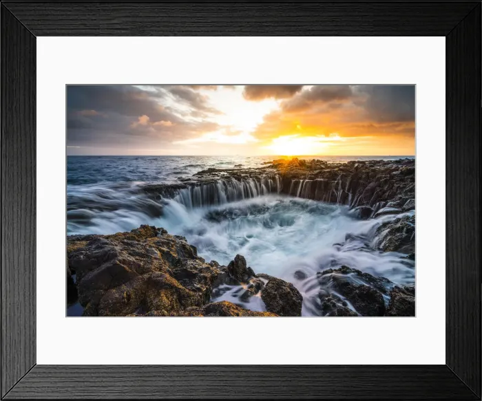 Framed Print : El Bufadero de La Garita, Province of Las Palmas, Gran Canaria, Canary Islands, Spain