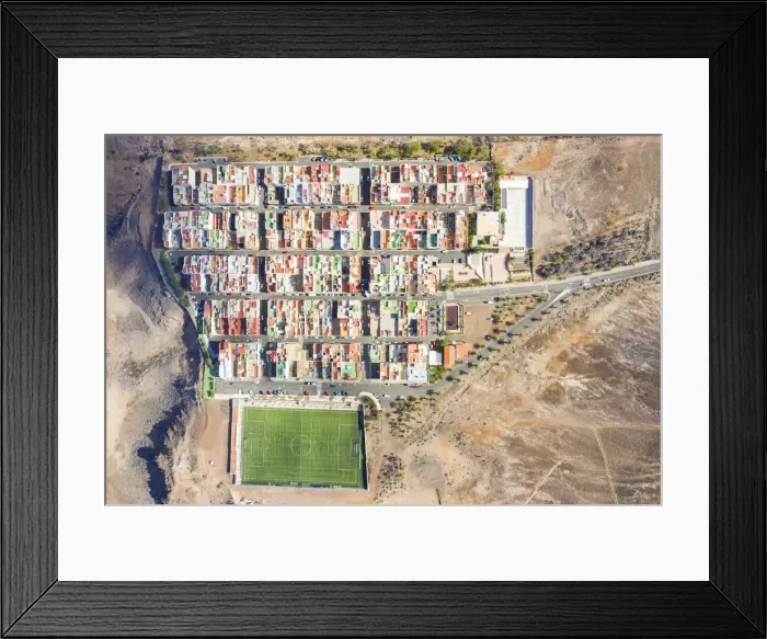 Framed Print : Aerial view of Las Coloradas village, Las Palmas, Gran Canaria, Canary Islands, Spain Framed Print : Aerial view of Las Coloradas village, Las Palmas, Gran Canaria, Canary Islands, Spain