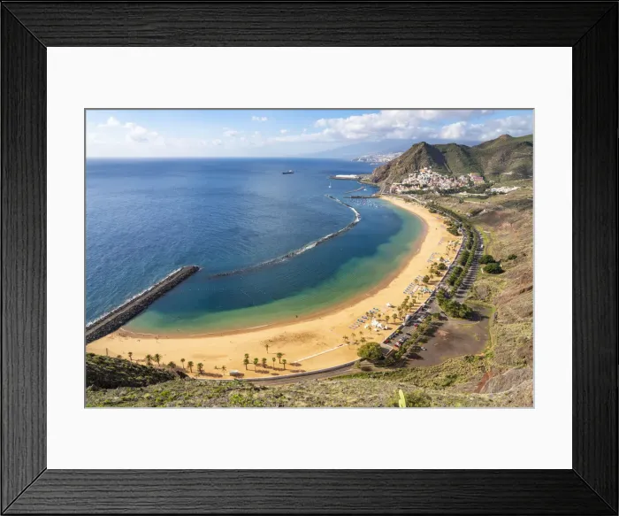Framed Print : Las Teresitas beach, Santa Cruz de Tenerife, Tenerife, Canary Islands, Spain Framed Print : Las Teresitas beach, Santa Cruz de Tenerife, Tenerife, Canary Islands, Spain