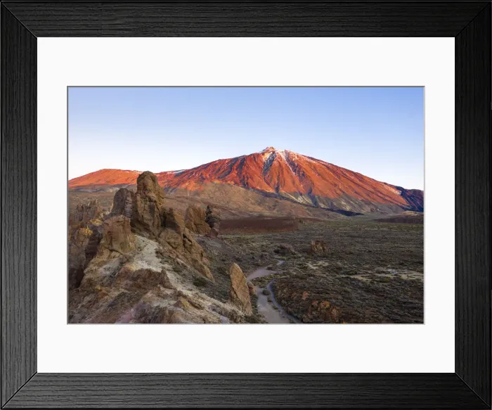 Framed Print : Roques de Garcia with mount Teide in background. Tenerife, Canary Islands, Spain Framed Print : Roques de Garcia with mount Teide in background. Tenerife, Canary Islands, Spain