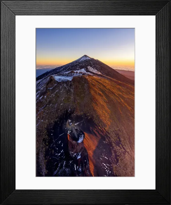 Framed Print : Aerial view of mount Teide, Pico Viejo and las Narices del Teide Framed Print : Aerial view of mount Teide, Pico Viejo and las Narices del Teide