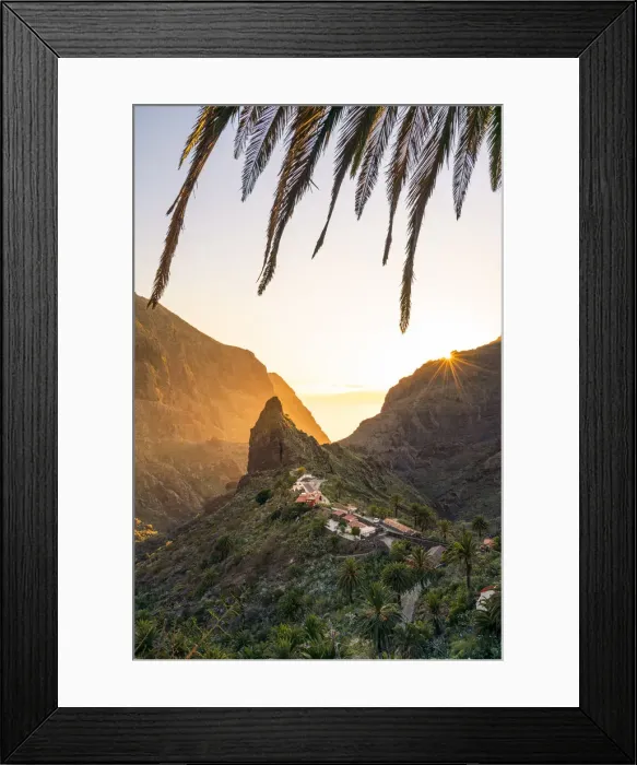 Framed Print : Masca village at sunset. Tenerife, Canary Islands, Spain Framed Print : Masca village at sunset. Tenerife, Canary Islands, Spain
