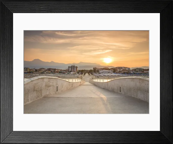 Framed Print : Sunrise on Lido di Camaiore pier, Lucca province, Versilia, Tuscany, Italy, Europe Framed Print : Sunrise on Lido di Camaiore pier, Lucca province, Versilia, Tuscany, Italy, Europe