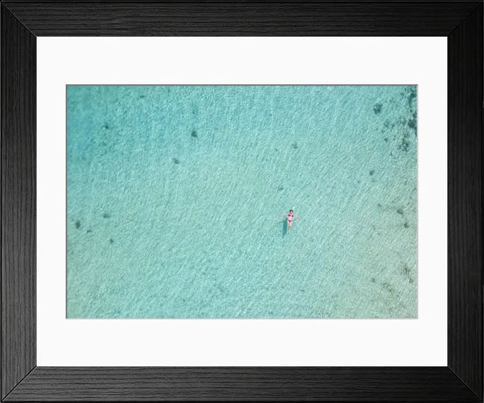 Framed Print : a vertical shot with beautiful girl enjoying the sea, Black River, Mauritius Framed Print : a vertical shot with beautiful girl enjoying the sea, Black River, Mauritius
