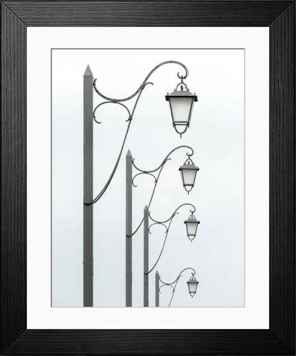 Framed Print : A row of Street Lamps in Burano, Venice province, Veneto region, Italy, Europe Framed Print : A row of Street Lamps in Burano, Venice province, Veneto region, Italy, Europe