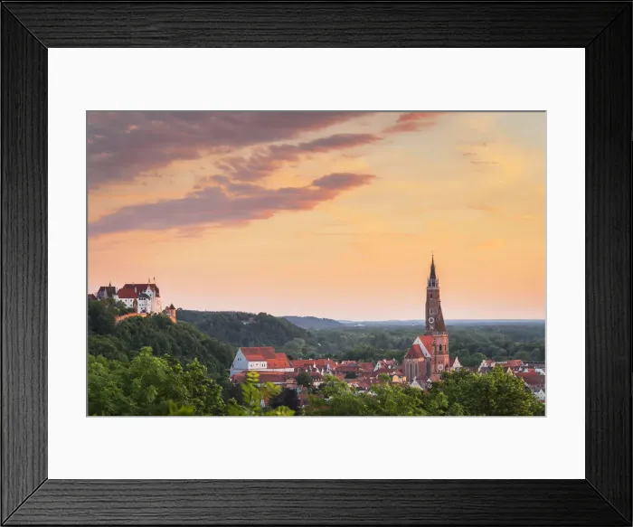 Framed Print : Landshut as seen from the Carossa-Ha-he Viewpoint, Lower Bavaria, Bavaria, Germany Framed Print : Landshut as seen from the Carossa-Ha-he Viewpoint, Lower Bavaria, Bavaria, Germany