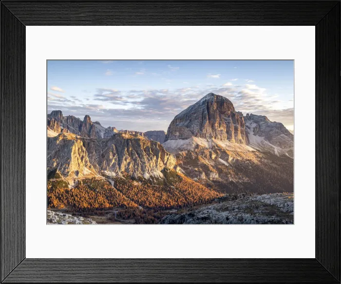 Framed Print : Italy, Veneto, Belluno district, Cortina d Ampezzo, sunrise from Mount Croda Negra Framed Print : Italy, Veneto, Belluno district, Cortina d Ampezzo, sunrise from Mount Croda Negra