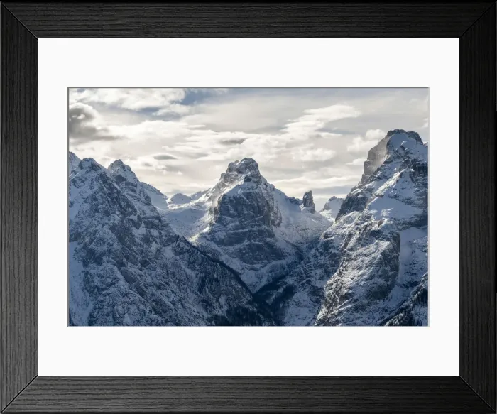 Framed Print : Italy, Veneto, Belluno district, Ansiei valley, view of the Marmarole mountain range in Framed Print : Italy, Veneto, Belluno district, Ansiei valley, view of the Marmarole mountain range in