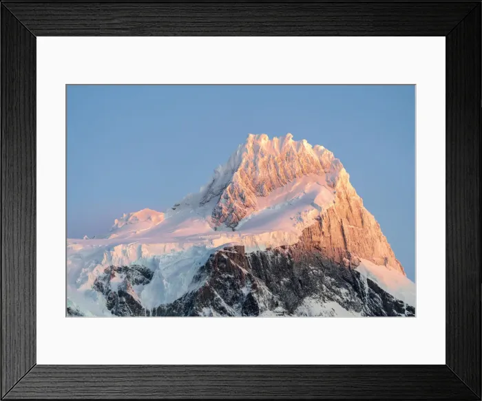 Framed Print : Close up on the peak of Cerro Paine Grande at dawn. Torres del Paine National Park Framed Print : Close up on the peak of Cerro Paine Grande at dawn. Torres del Paine National Park