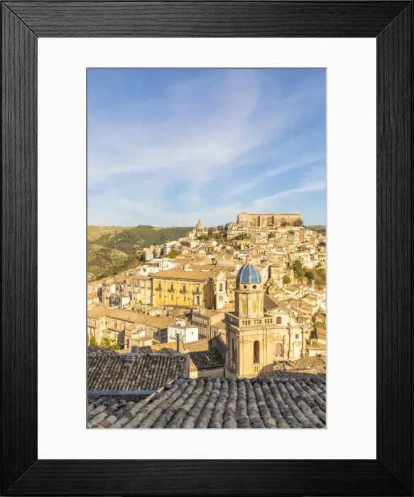 Framed Print : Elevated view of the church of Santa Maria dell Itria Framed Print : Elevated view of the church of Santa Maria dell Itria
