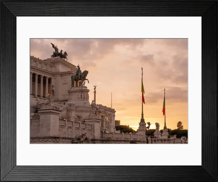 Framed Print : The Victor Emmanuel II Monument or Altare della Patria at sunset Europe, Italy Framed Print : The Victor Emmanuel II Monument or Altare della Patria at sunset Europe, Italy