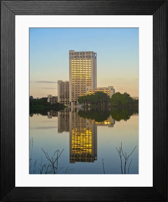 Framed Print : Usa, Florida, Orlando, Skyscraper at sunrise Framed Print : Usa, Florida, Orlando, Skyscraper at sunrise