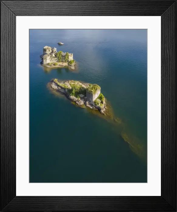 Framed Print : Aerial view of the medievals Castelli di Cannero, Lake Maggiore. Cannobio, Piedmont, Italy Framed Print : Aerial view of the medievals Castelli di Cannero, Lake Maggiore. Cannobio, Piedmont, Italy