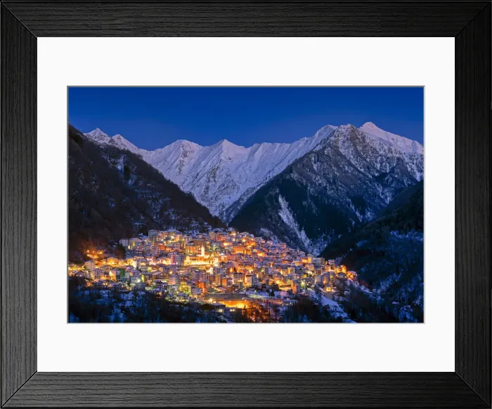 Framed Print : Premana at the blue hour, Valvarrone, Valsassina, Lecco province, Lombardy, Italy, Europe Framed Print : Premana at the blue hour, Valvarrone, Valsassina, Lecco province, Lombardy, Italy, Europe