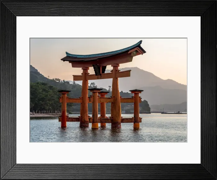 Framed Print : Miyajima island, Itsukushima red torii, Japan Framed Print : Miyajima island, Itsukushima red torii, Japan