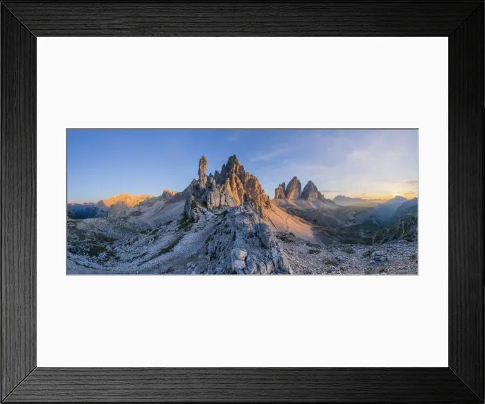 Framed Print : The north faces of the Tre Cime di Lavaredo (Drei Zinnen) Framed Print : The north faces of the Tre Cime di Lavaredo (Drei Zinnen)