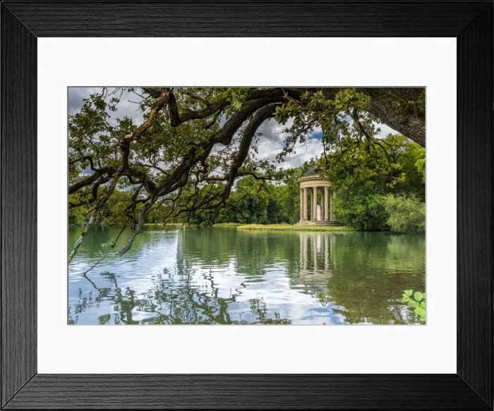 Framed Print : Munich, Bavaria, Germany. The Badenburg Lake with Monopteros Framed Print : Munich, Bavaria, Germany. The Badenburg Lake with Monopteros