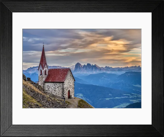 Framed Print : Lazfons, Chiusa, Bolzano district, South Tyrol, Italy, Europe