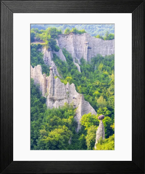 Framed Print : Zone pyramids in brescia province, Lombardy district in Italy, Europe Framed Print : Zone pyramids in brescia province, Lombardy district in Italy, Europe