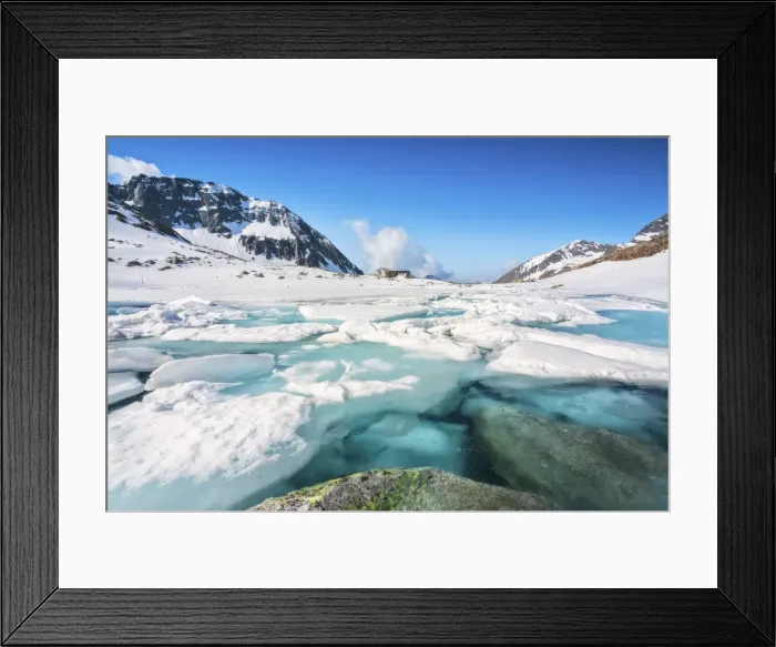 Framed Print : Tonolini refuge in Adamello park, Lombardy district, Brescia province, Italy, Europe Framed Print : Tonolini refuge in Adamello park, Lombardy district, Brescia province, Italy, Europe