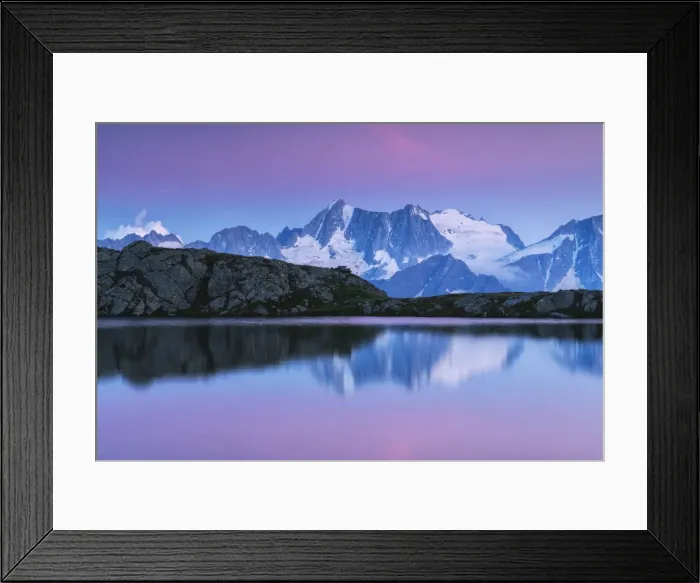 Framed Print : Presanella group at sunset from Strino lake in Trentino Alto Adige, Italy Framed Print : Presanella group at sunset from Strino lake in Trentino Alto Adige, Italy