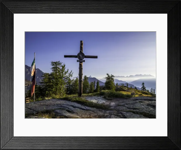 Framed Print : View of Mont Avic Park near refuge Barbustel, Aosta province, Valle D Aosta Framed Print : View of Mont Avic Park near refuge Barbustel, Aosta province, Valle D Aosta