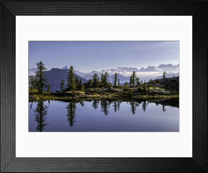 Framed Print : Lake Vallette at sunrise, Mont Avic, Aosta province, Valle D Aosta, Italy, Europe Framed Print : Lake Vallette at sunrise, Mont Avic, Aosta province, Valle D Aosta, Italy, Europe