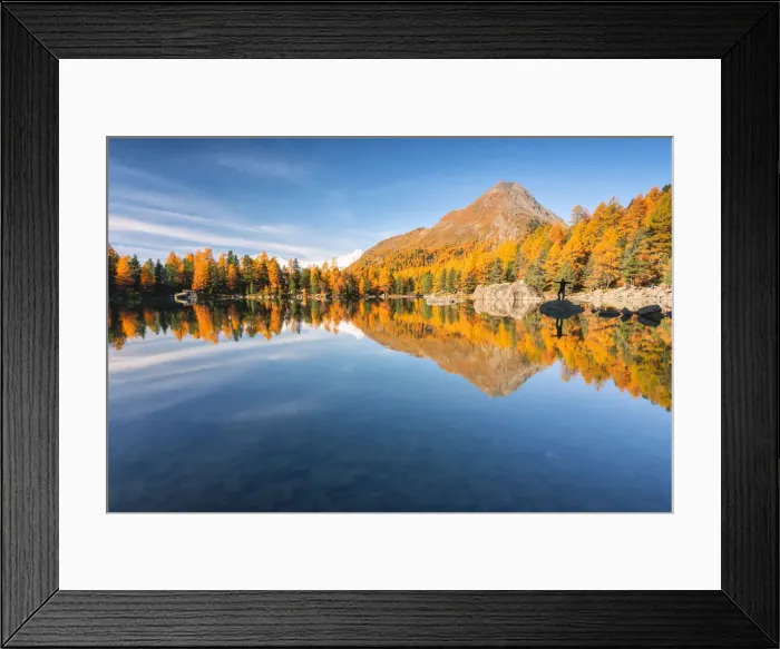 Framed Print : Autumn reflections at Saoseo Lake, Poschiavo Valley, Canton of Graubuenden Switzerland Framed Print : Autumn reflections at Saoseo Lake, Poschiavo Valley, Canton of Graubuenden Switzerland