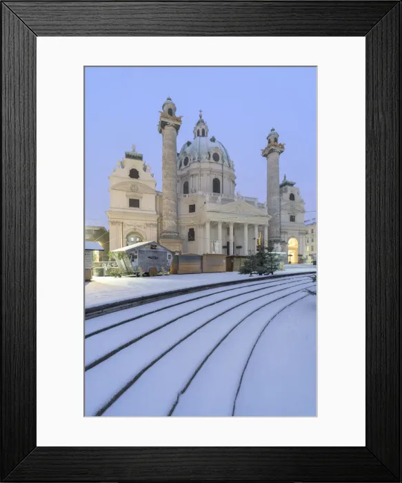 Framed Print : Christmas Markets outside Karlskirche (Church of St. Charles), Karlsplatz, Vienna Framed Print : Christmas Markets outside Karlskirche (Church of St. Charles), Karlsplatz, Vienna