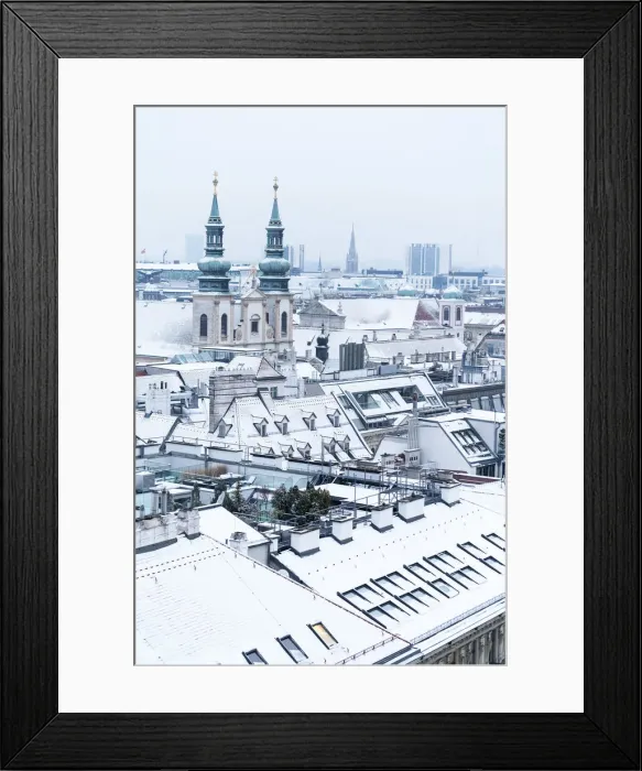 Framed Print : Peterskirche (St. Peters Church) from north tower of St