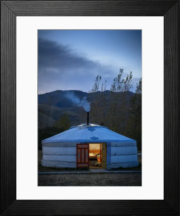 Framed Print : A Mongolian Ger in Campsite, Kharkhorin district, Mongolia, Mongolian, Asia, Asian Framed Print : A Mongolian Ger in Campsite, Kharkhorin district, Mongolia, Mongolian, Asia, Asian