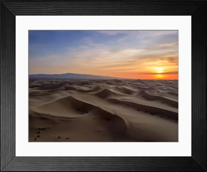Framed Print : Singing Sand Dunes at Khongoryn Els, Gobi Gurvasaikhan National Park, Gobi Desert