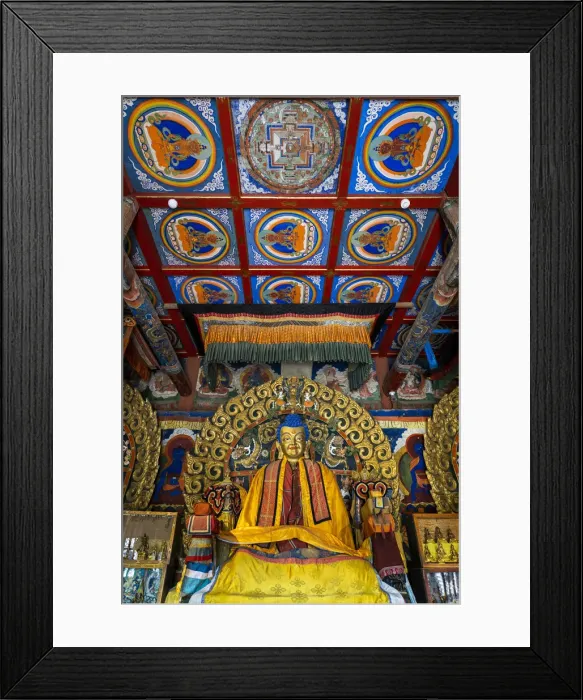 Framed Print : Buddha Statue at Dalai Lama temple at Erdene Zuu, Kharkhorin, Ovorkhangai Province Framed Print : Buddha Statue at Dalai Lama temple at Erdene Zuu, Kharkhorin, Ovorkhangai Province