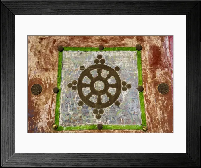 Framed Print : Detail of a temple at Erdene Zuu, Kharkhorin, Ovorkhangai Province, Orkhon Valley