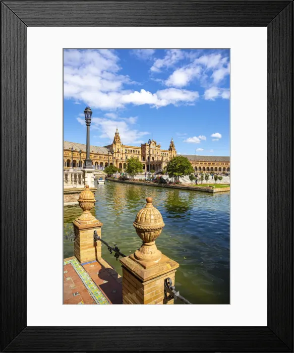 Framed Print : Plaza de Espana, Seville, Andalucia, Spain Framed Print : Plaza de Espana, Seville, Andalucia, Spain
